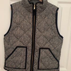 Womens J.Crew Herringbone Vest Size Small